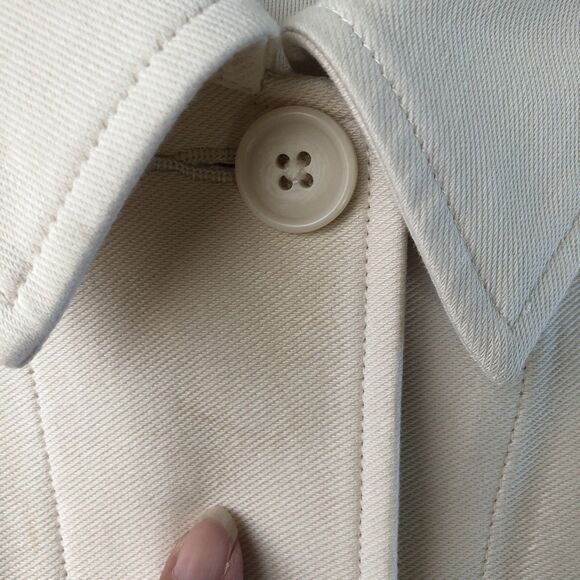 Uniqlo Jersey Relaxed Jacket Beige Size Medium - Picture 8 of 15